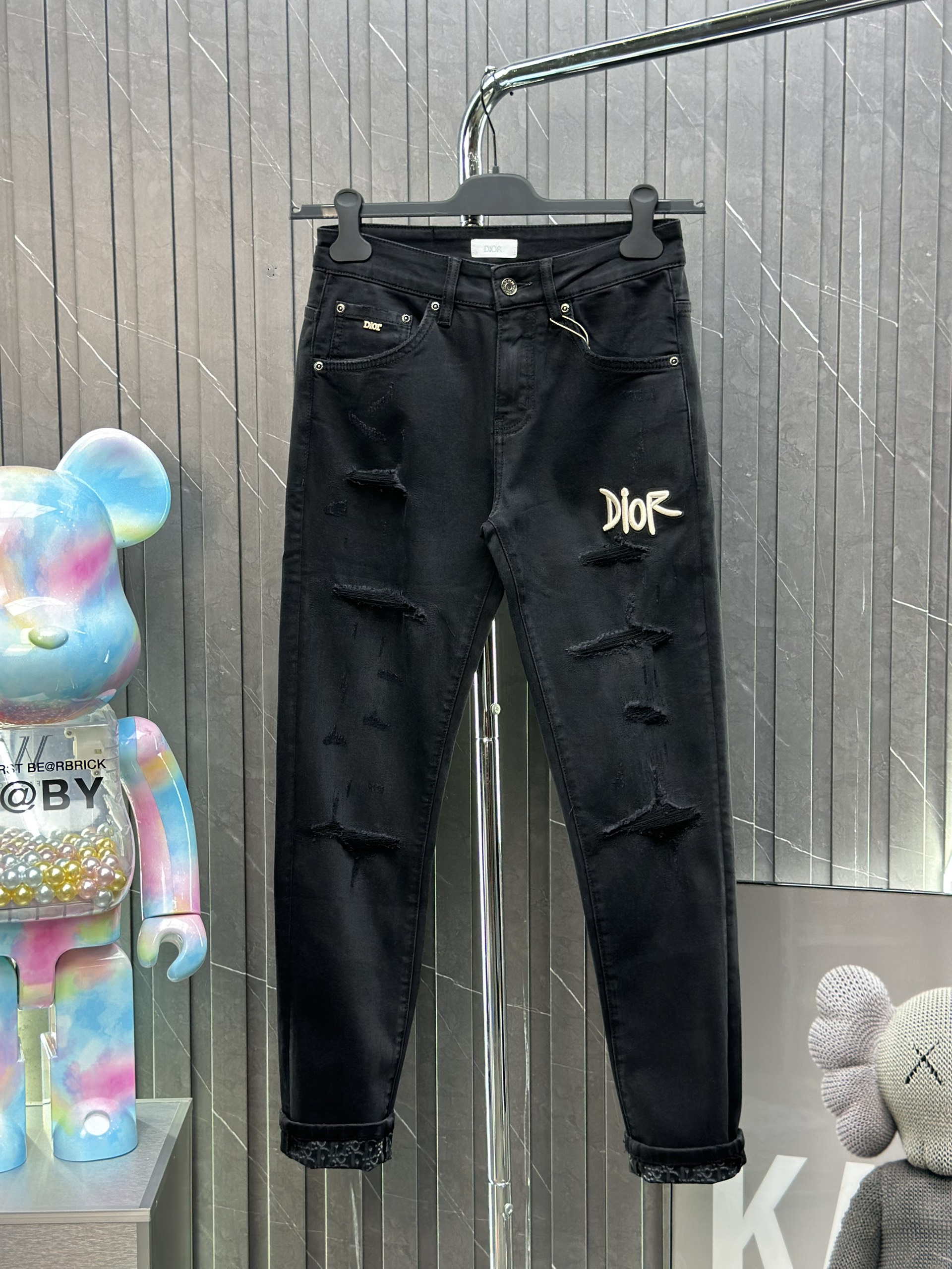 Quần Jean Dior Xanh check gấu chữ nổi bật Like Auth 11 on web TANYA #31 Quần Jean Dior Xanh check gấu chữ nổi bật Like Auth 11 on web TANYA